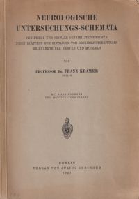 Kramer, Neurologische Untersuchungs-Schemata. (Umschlag)