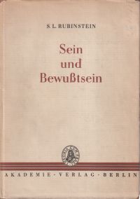Rubinshtein, Sein und Bewusstsein. (Umschlag)