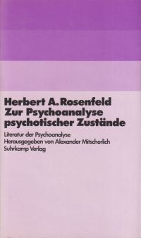Rosenfeld, Zur Psychoanalyse psychotischer Zustände. (Umschlag)