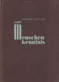 Sachs, Zur Menschenkenntnis. (Umschlag)