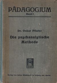 Pfister, Die psychanalytische Methode. (Umschlag)