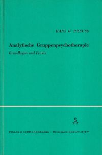 Preuss, Analytische Gruppenpsychotherapie. (Umschlag)