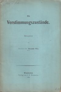 Pilcz, Die Verstimmungszustände. (Umschlag)