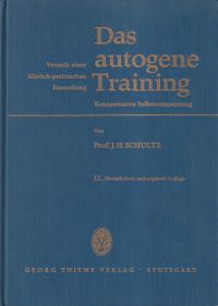 Schultz, Das autogene Training. (Umschlag)