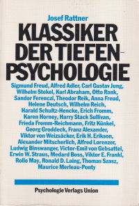 Rattner, Klassiker der Tiefenpsychologie. (Umschlag)