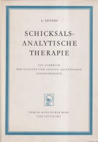 Szondi, Schicksalsanalytische Therapie. (Umschlag)