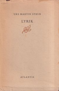 Strub, Lyrik. (Umschlag)