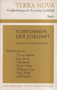 Vorformen der Zukunft. (Umschlag)