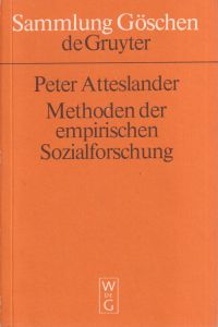 Atteslander, Methoden der empirischen Sozialforschung. (Umschlag)