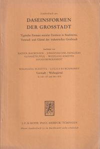 Schütte, Vorstadt. Wohngürtel. (Umschlag)