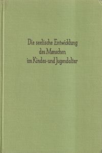 Remplein, Die seelische Entwicklung des Menschen im Kindes- und Jugendalter. (Umschlag)