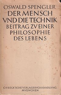 Spengler, Der Mensch und die Technik. (Umschlag)