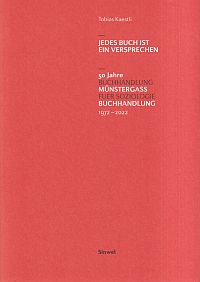 Kaestli, Jedes Buch ist ein Versprechen. (Umschlag)
