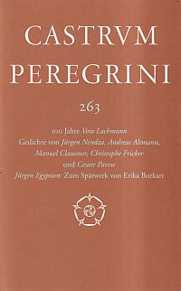Castrum Peregrini, Heft 263. (Umschlag)