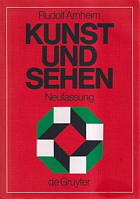 Arnheim, Kunst und Sehen. (Umschlag)