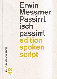 Messmer, Passirrt isch passirrt. (Umschlag)