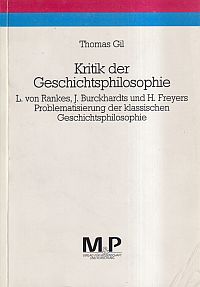 Gil, Kritik der Geschichtsphilosophie. (Umschlag)