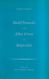 Jaeckle, Rudolf Pannwitz und Albert Verwey im Briefwechsel. (Umschlag)