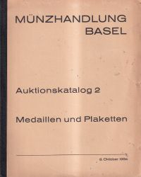 Münzhandlung Basel. Auktionskatalog 2: Medaillen und Plaketten des 15. bis 18. J (Umschlag)
