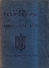 Wolters, Hymnen und Sequenzen. (Umschlag)
