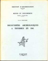 Foucher, Découvertes archéologiques à Thysdrus en 1961. (Umschlag)