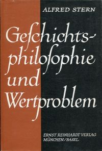 Stern, Geschichtsphilosophie und Wertproblem. (Umschlag)