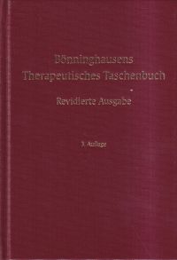 Gypser, Bönninghausens Therapeutisches Taschenbuch. (Umschlag)